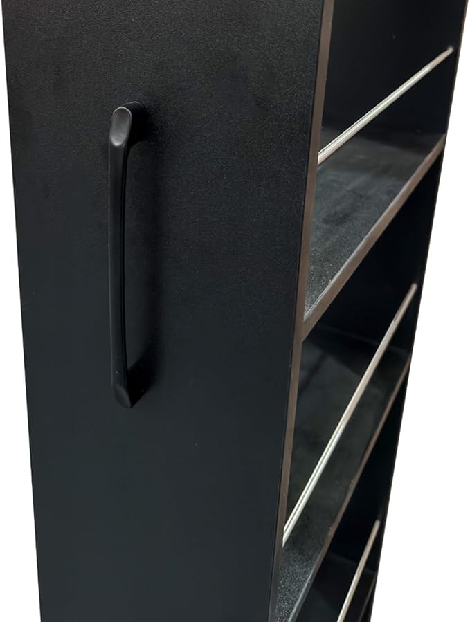 KEIKI 7 Tier Pull-Out Kitchen Pantry Storage Cabinet, Multi-Tier Single-Sided Open Shelf, Spice Rack Next to Fridge, Wood Hutch Food Pantries Cupboard for Coffee Bar, Dining Room, Narrow Spaces