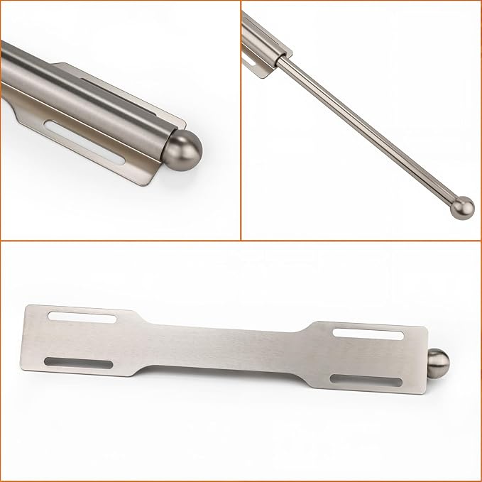 Valet Rod for Closet Pull Out, Rod for Bedroom Laundry Room Bathroom, Nickel