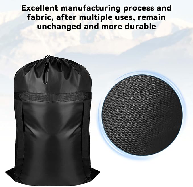24 x 36-inch Large-Capacity Waterproof Laundry Bag (with Backpack Straps) – Heavy-Duty Drawstring Design, Ideal for Travel, University Halls of Residence, laundrettes and Seasonal Clothing Storage.