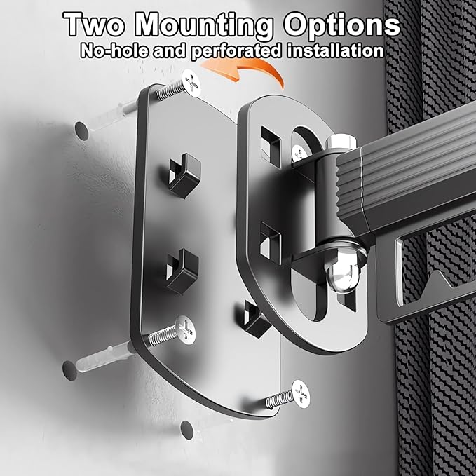 Clothes Drying Rack Wall Mounted Retractable Clothes Drying Rack Space-Saver Laundry Drying Rack Collapsible(Tri-Fold) for Balcony, Laundry, Bathroom, Patio, Apartment, Dormitory(Dark Grey)