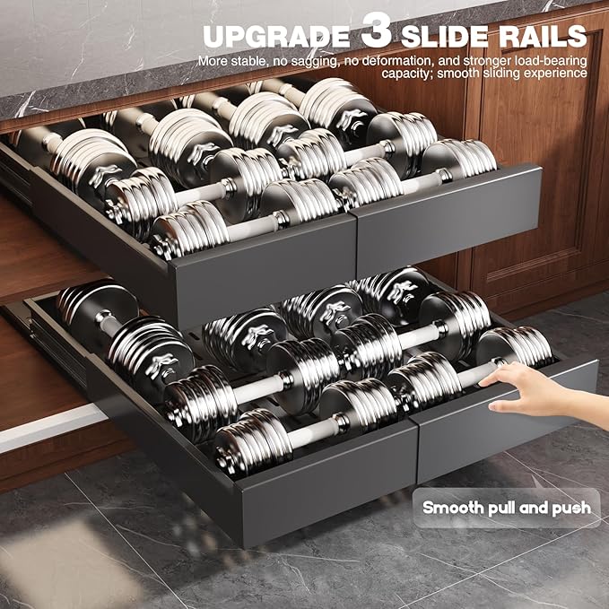 Seinloes 4 Pack Pull Out Cabinet Organizer Expandable Width(13"-21") and Depth(17"-24"),Slide Out Drawers With Raising Pad for Framed Cabinets,No Drill Roll Out Shelves for kitchen,Bathroom,Black