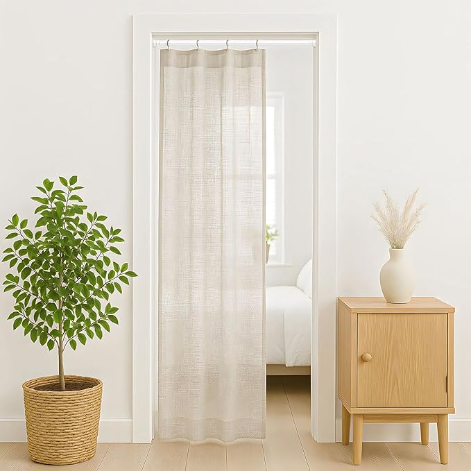 Tension Curtain Rod 26 to 48 Inch Adjustable Tension Rods 4 Pack Expandable Spring Tension Rod White No Drilling for Closet Kitchen Cupboard Wardrobe Door Bookshelf DIY Projects