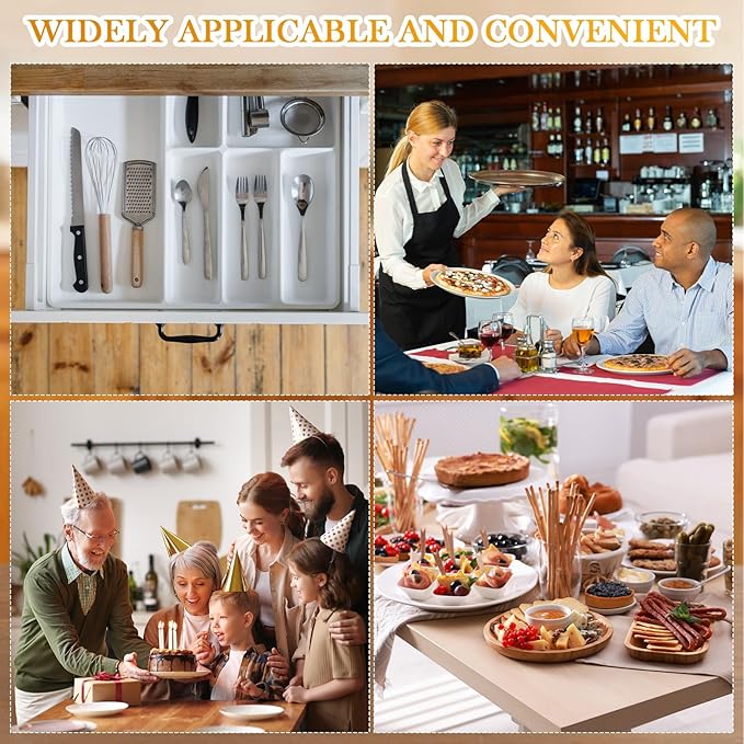 Suzile Acrylic Cutlery Storage Organizer Bin Silverware Caddy Countertop Knife Spoon and Fork Holder Kitchen 3 Section Tableware Storage Box for Cabinet Indoor Home Flatware Dining Room (Clear,L)