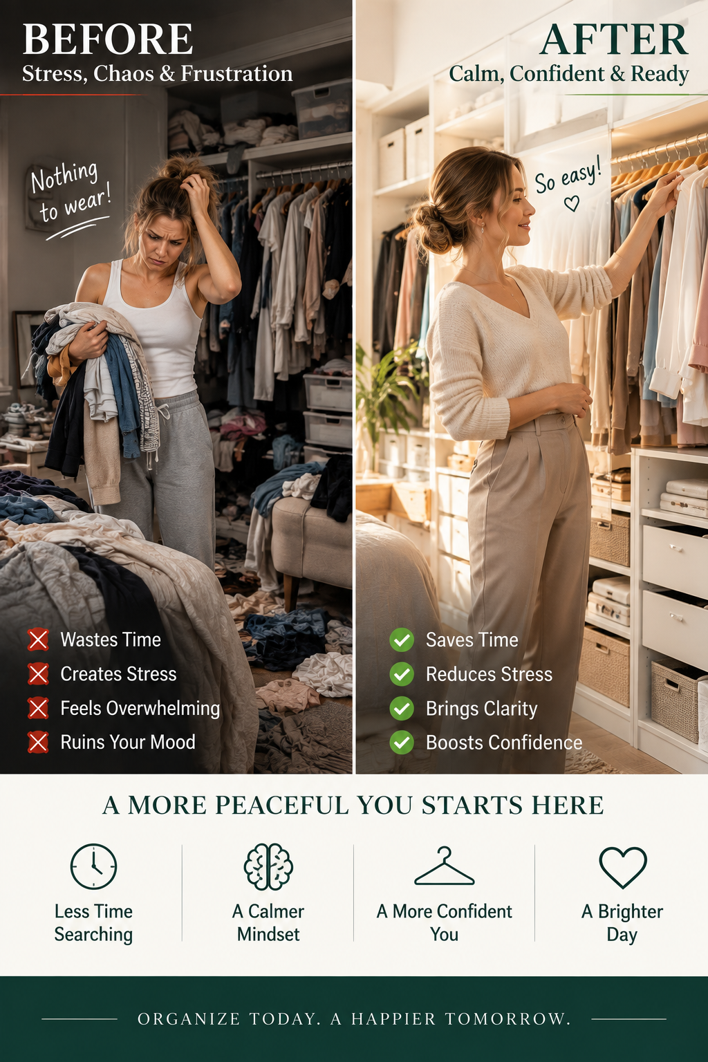 Your Closet Makes Getting Dressed Stressful