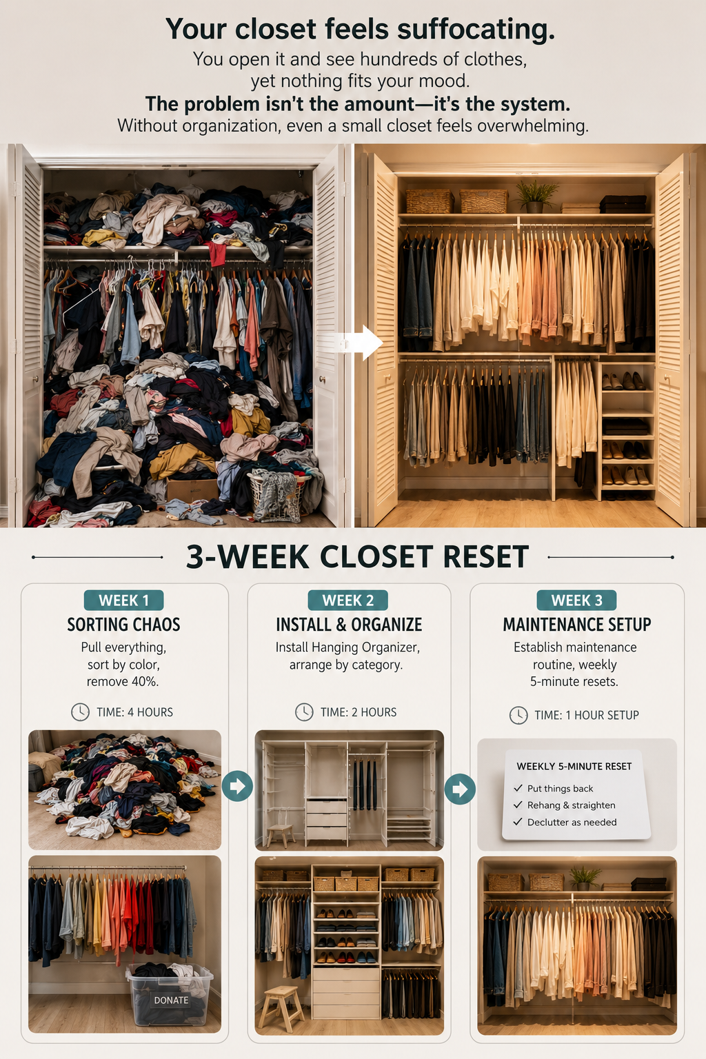 Your Closet Is Suffocating You — Here's the Reset