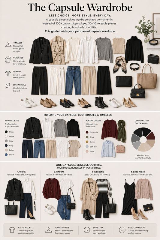 Wardrobe Minimalism: Build a Capsule Closet That Works Forever