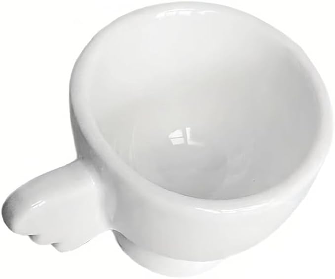 Ceramic Egg Cup, White Porcelain Egg Holder for Breakfast Boiled Eggs, Perfect for Kitchen, Restaurant & Dining, Easy to Clean