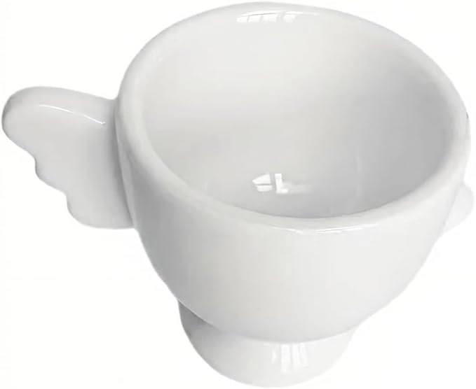 Ceramic Egg Cup, White Porcelain Egg Holder for Breakfast Boiled Eggs, Perfect for Kitchen, Restaurant & Dining, Easy to Clean