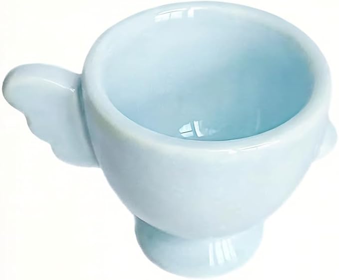 Ceramic Egg Cup, Blue Porcelain Egg Holder for Breakfast Boiled Eggs, Perfect for Kitchen, Restaurant & Dining, Easy to Clean