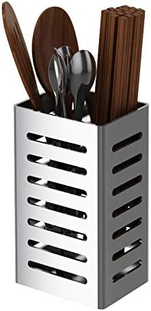 PUSDON Over Sink Dish Drying Rack Parts - Cutlery Silverware Utensil Holder, Silver