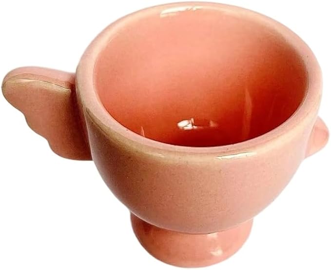 Ceramic Egg Cup, Pink Porcelain Egg Holder for Breakfast Boiled Eggs, Perfect for Kitchen, Restaurant & Dining, Easy to Clean