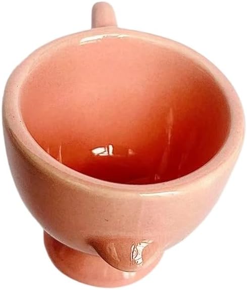 Ceramic Egg Cup, Pink Porcelain Egg Holder for Breakfast Boiled Eggs, Perfect for Kitchen, Restaurant & Dining, Easy to Clean