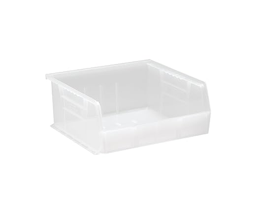 QUANTUM STORAGE SYSTEMS K-QUS235CL-4 4-Pack Ultra-Stack and Hang Bins, 10-7/8 inch x 11 inch x 5 inch, Clear