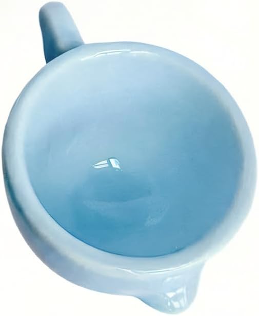 Ceramic Egg Cup, Blue Porcelain Egg Holder for Breakfast Boiled Eggs, Perfect for Kitchen, Restaurant & Dining, Easy to Clean