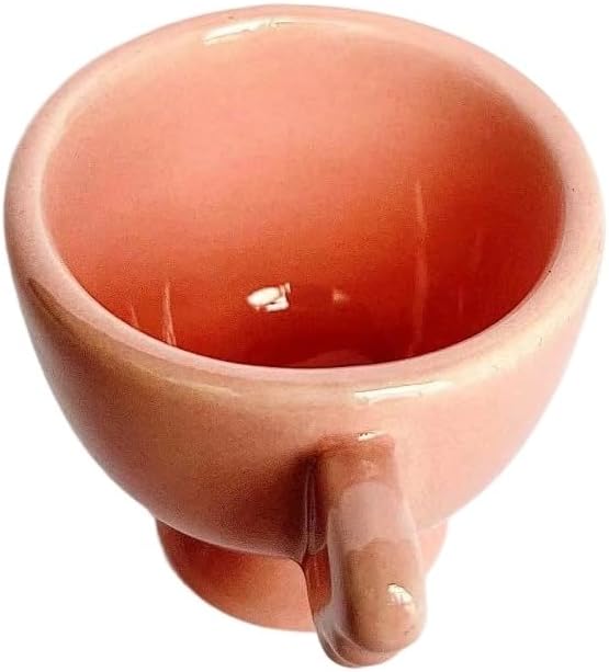 Ceramic Egg Cup, Pink Porcelain Egg Holder for Breakfast Boiled Eggs, Perfect for Kitchen, Restaurant & Dining, Easy to Clean