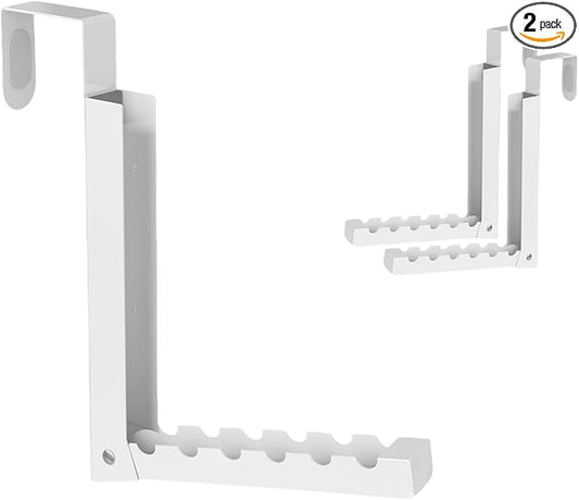 Over The Door Hanger Folding Clothes Drying Rack, Folding Hanging Clothes Rack for Indoor Laundry Room Bathroom Compact Small Space Foldable Portable Over Door Hanging Hook Collapsible