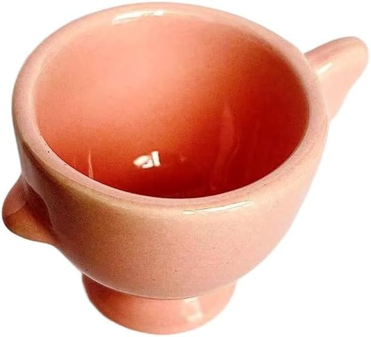 Ceramic Egg Cup, Pink Porcelain Egg Holder for Breakfast Boiled Eggs, Perfect for Kitchen, Restaurant & Dining, Easy to Clean