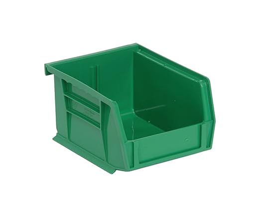 QUANTUM STORAGE SYSTEMS K-QUS210GN-8 8-Pack Ultra-Stack and Hang Bins, 5-3/8 inch x 4-1/8 inch x 3 inch, Green