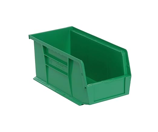 QUANTUM STORAGE SYSTEMS K-QUS230GN-8 8-Pack Ultra-Stack and Hang Bins, 10-7/8 inch x 5-1/2 inch x 5 inch, Green