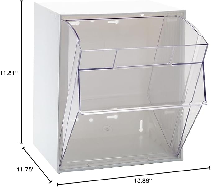 Bin Unit,1 Tip Out Bin,White