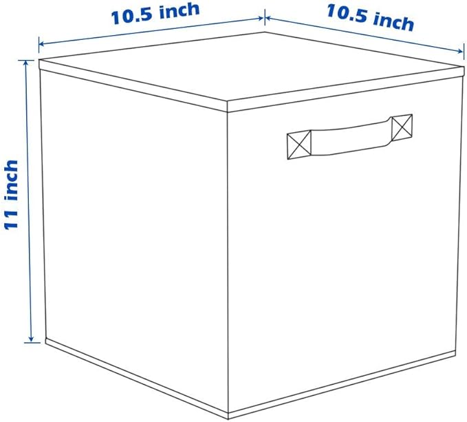 ShellKingdom Storage Bins, Foldable Fabric Storage Cubes And Cloth Organizer Drawer For Closet And Toys, 2 Pack (Fuchsia)