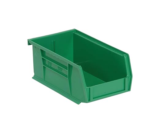 QUANTUM STORAGE SYSTEMS K-QUS220GN-20 20-Pack Ultra-Stack and Hang Bins, 7-3/8" x 4-1/8" x 3", Green
