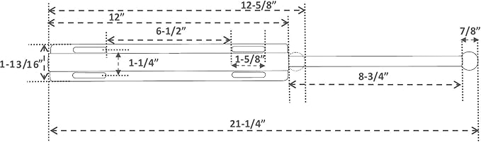 12" Valet Rod Standard for Closet Oil Rubbed Bronze OB Metal