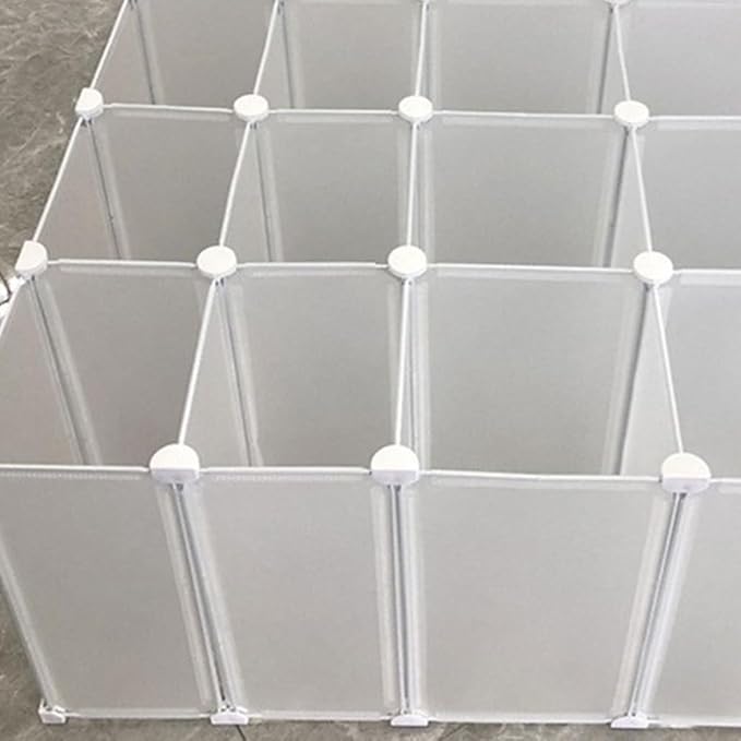 ARTIBETTER Semi-Circle Plastic Cube Connectors 50 Pieces for Modular Wire Storage Organizer Easy Assembly Universal Closet and Shoe Storage Hardware