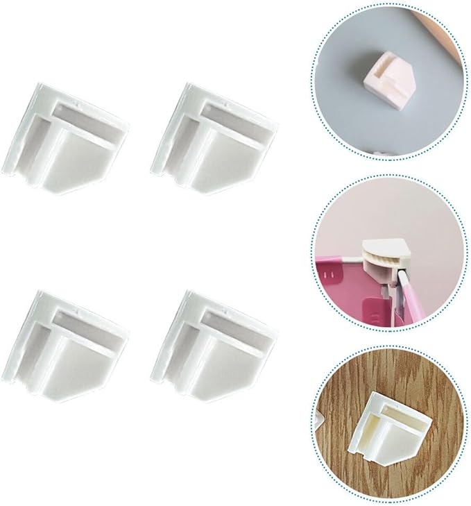ARTIBETTER Right Angle Snap Buckles 50 Pack Plastic Cube Storage Connectors for Wire Cube Organizer Modular Closet Shelf Fixing Accessories 0.94 Inch