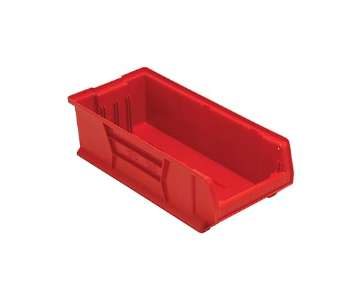 QUANTUM STORAGE SYSTEMS K-QUS952RD-1 Plastic Storage Stacking Hulk Container, 24" x 11" x 7", Red