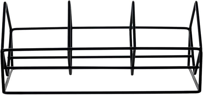 MyGift 3 Slot CD Holder Storage Stand, Video Game DVD Media Organizer Rack, Tabletop Compact Disc Shelf, CD Tower Holds 30 Jewel Cases, Modern Matte Black Metal Wire