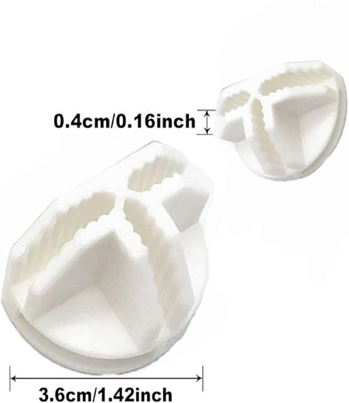 Metal Wire Cube Connectors for Storage Organizer,Durable Plastic Grid Connectors for Modular Shelving Units and Closet Organization Systems (White Semicircle, 10PCS)