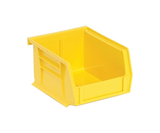 QUANTUM STORAGE SYSTEMS K-QUS210YL-8 8-Pack Ultra-Stack and Hang Bins, 5-3/8 inch x 4-1/8 inch x 3 inch, Yellow