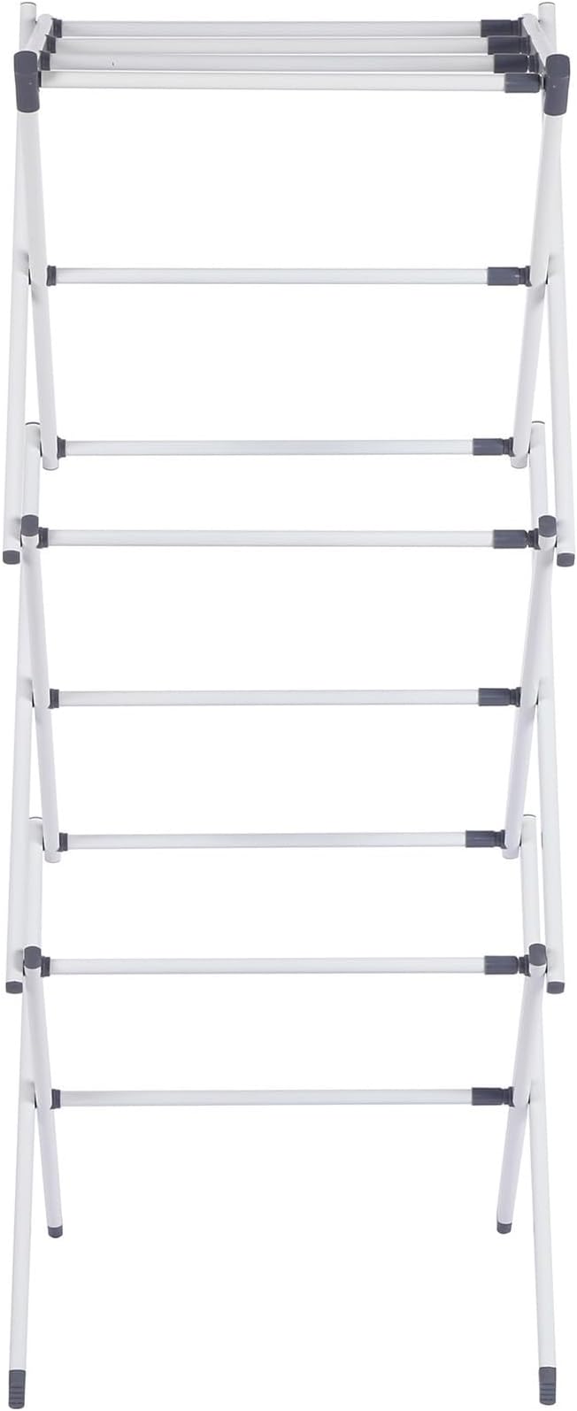 Maomo Standard Metal Drying Rack - Easy to Install Without Tools, Space-Saving telescoping Design, 16.93-29.92 inches Wide, White.