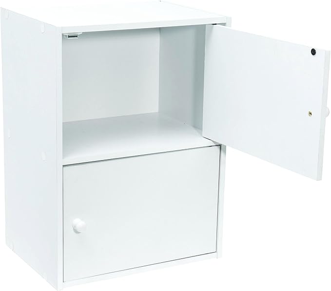 WERKA PRO White Furniture with Doors 2 Doors (54 x 40 x 29 cm)