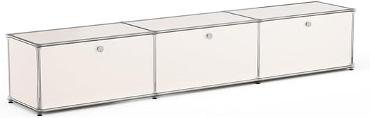 Modern Storage Cabinet Pantry Cabinet Versatile Free-Standing Organizer for Kitchen, Home, Office, Garage (White E)