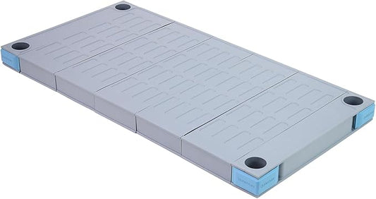 Quantum Storage Systems QP2460SS Millenia Shelf, 60" W x 24" D, 1000 lbs Capacity, Polypropylene, Gray, NSF