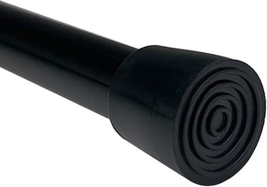 Short Small Spliced Tension Rod 30"-42" Spring Adjustable, No Drilling Extendable Closet Rod for Window Wardrobe Bedroom Doorway Room Divider, Black