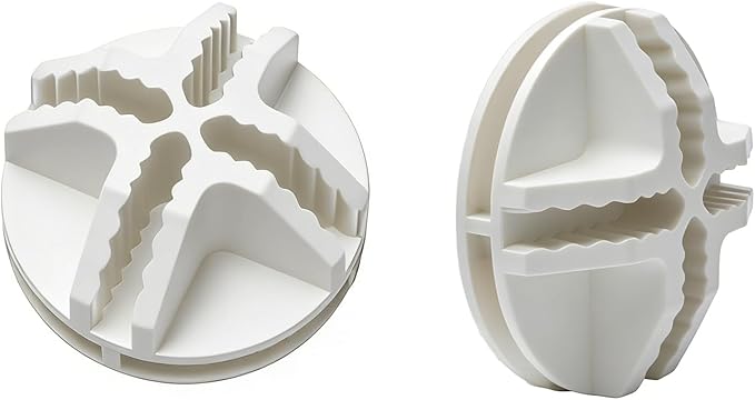 36 Pcs Wire Cube Plastic Connectors for Modular Closet Storage, Replacement Connectors for Metal Grid Shelving Units, White Plastic 36mm Diameter Fit (White)