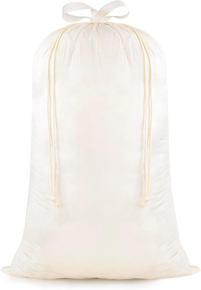 Heavy Duty Laundry Bag, 24"x 35", Laundry Basket Liner Replacement, Drawsting Top with Carrying Handles, 3 to 4 Load Capacity, Machine Washable, Ultra-Light and Foldable