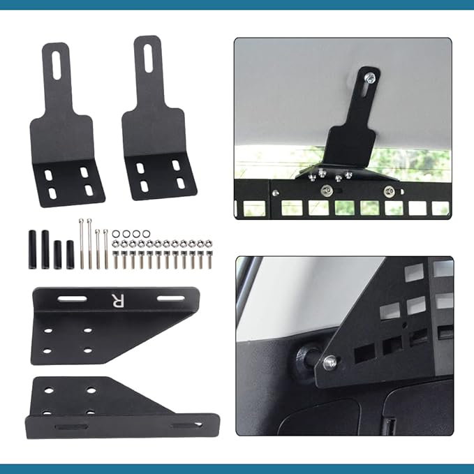 Modular Storage Panel System Rear Window Molle Panel with 10 Fastening Tape for Toyota 4Runner 2010-2023