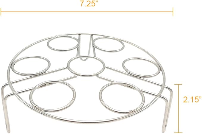 Egg Steamer Rack Alamic Egg Rack Steamer Trivet Basket Stand for Instant Pot Accessories and Pressure Cooker Accessories Stainless Steel Heavy Duty