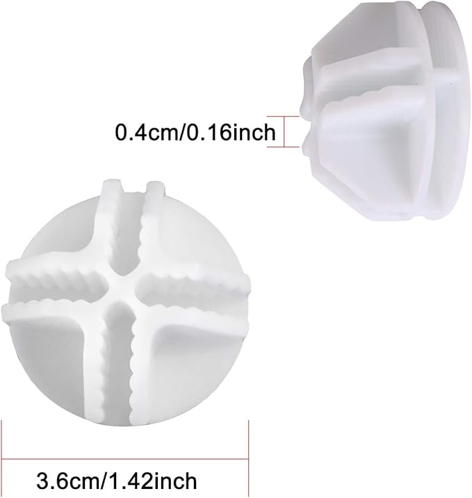 C&AHOME 24pcs Wire Cube Plastic Connectors for Cube Storage Modular Closet Organizer and Metal Grid Shelving Unit White