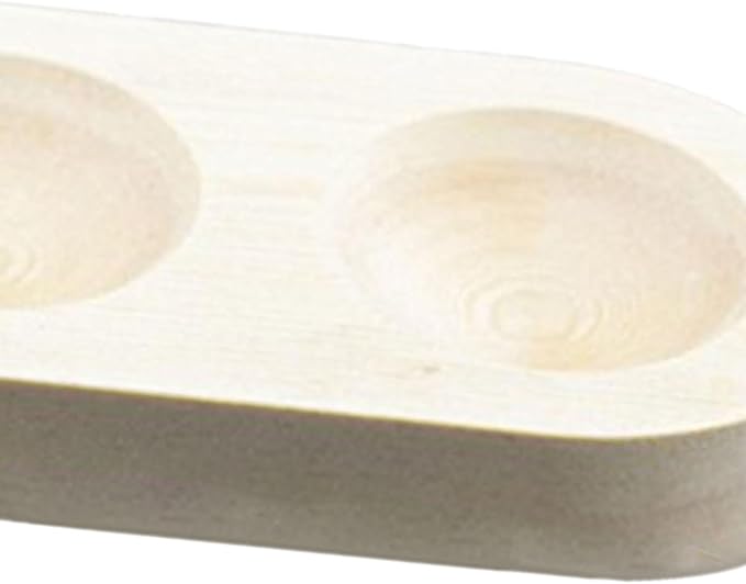 Amagogo Egg Holder Wooden Egg Storage Tray Organizer Rack Plates Keeper Sturdy Wood Material Multipurpose Suitable for Kitchen Refrigerator Pantry Restaurant, Wood
