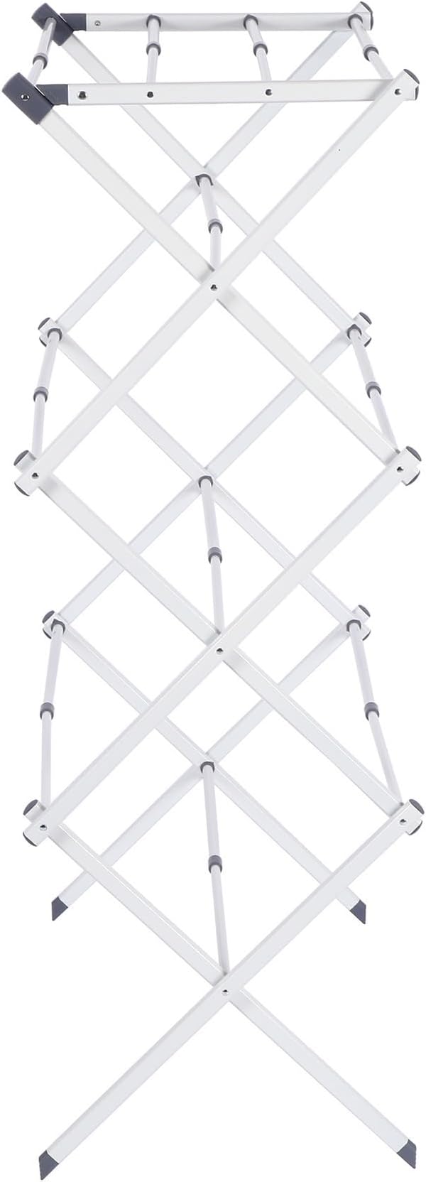 Maomo Standard Metal Drying Rack - Easy to Install Without Tools, Space-Saving telescoping Design, 16.93-29.92 inches Wide, White.