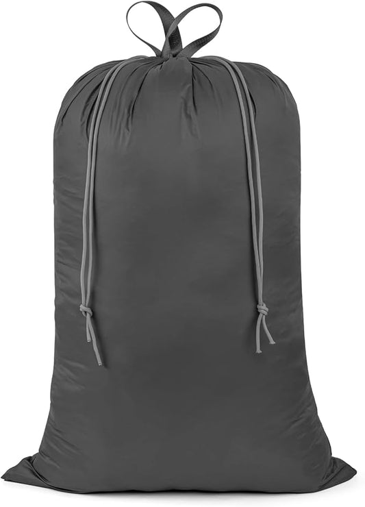 Laundry Bag Extra Large Heavy Duty, 24"x 35", Laundry Basket Liner Replacement, Drawsting Top with Carrying Handles, 3 to 4 Load Capacity, Machine Washable Hamper Liner, Ultra-Light & Foldable