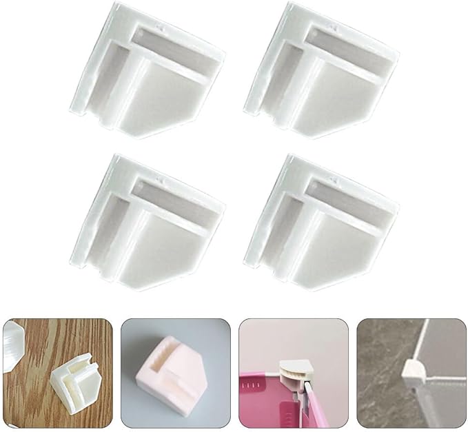 ARTIBETTER Right Angle Snap Buckles 50 Pack Plastic Cube Storage Connectors for Wire Cube Organizer Modular Closet Shelf Fixing Accessories 0.94 Inch