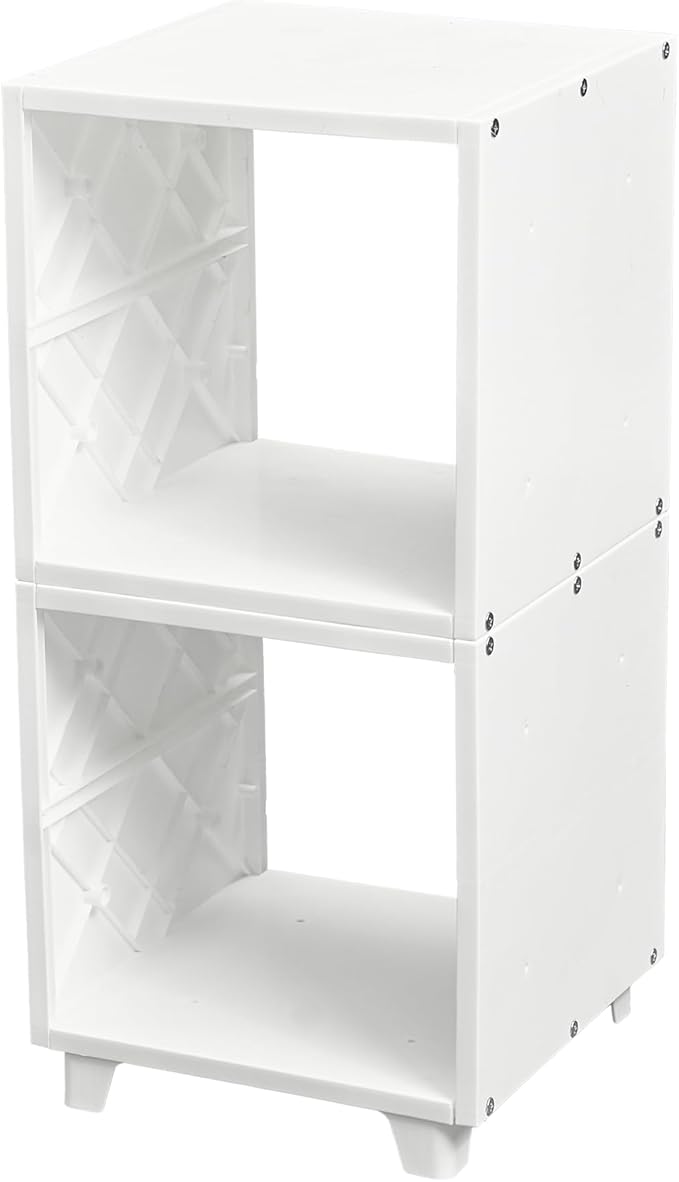 UNiPLAY Modular Cube Storage Organizer – Create Versatile Storage Solutions with Large Capacity Cubes. Perfect for Home, Office, Closet, and School use. Easy Assembly & Cleaning - 2 Piece