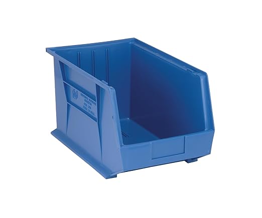 QUANTUM STORAGE SYSTEMS K-QUS260BL-2 2-Pack Ultra-Stack and Hang Bins, 18" x 11" x 10", Blue