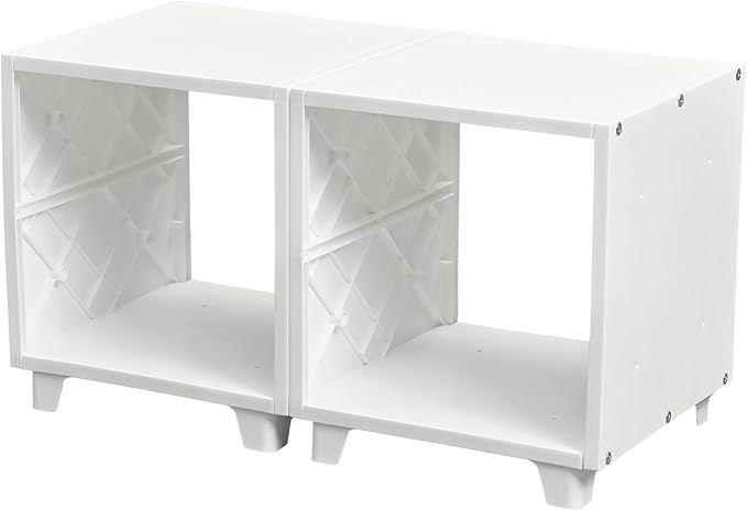 UNiPLAY Modular Cube Storage Organizer – Create Versatile Storage Solutions with Large Capacity Cubes. Perfect for Home, Office, Closet, and School use. Easy Assembly & Cleaning - 2 Piece